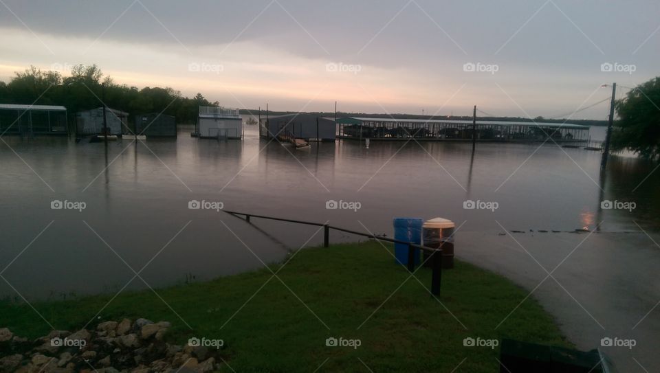 Lake Lewisville flooding