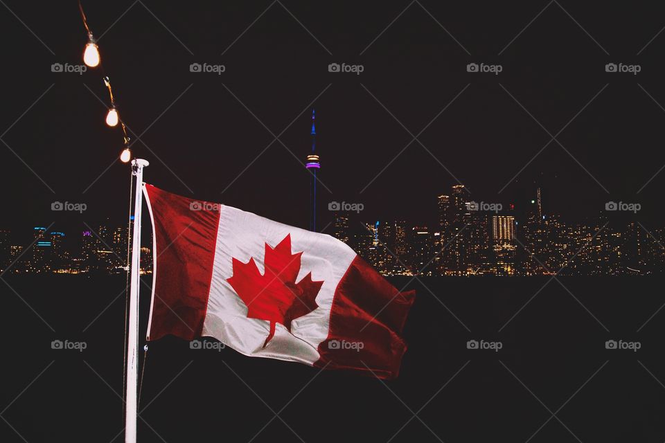 Gorgeous shot of the Canadian flag