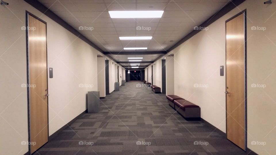 hallway in community college
