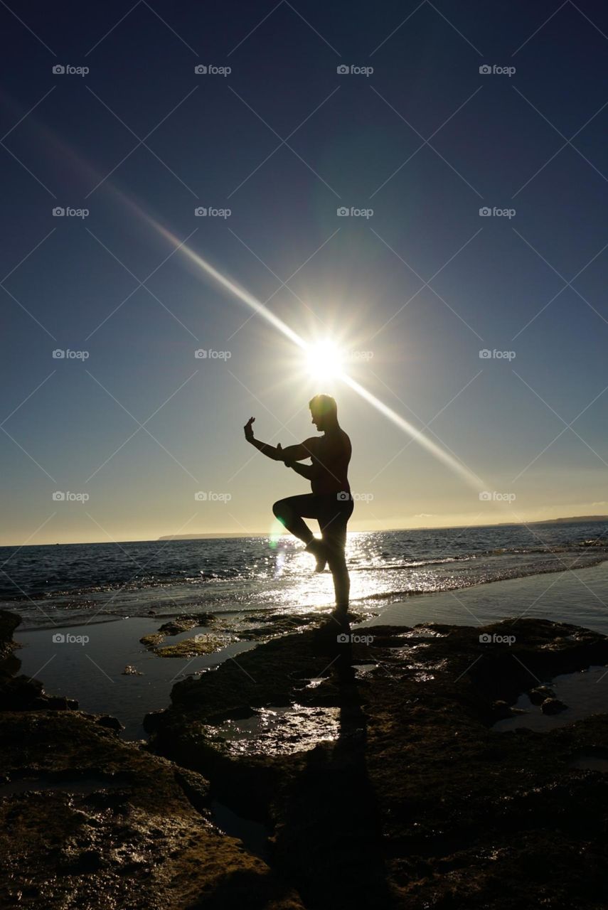 Sun#sea#human#shadow#silhouette#sky