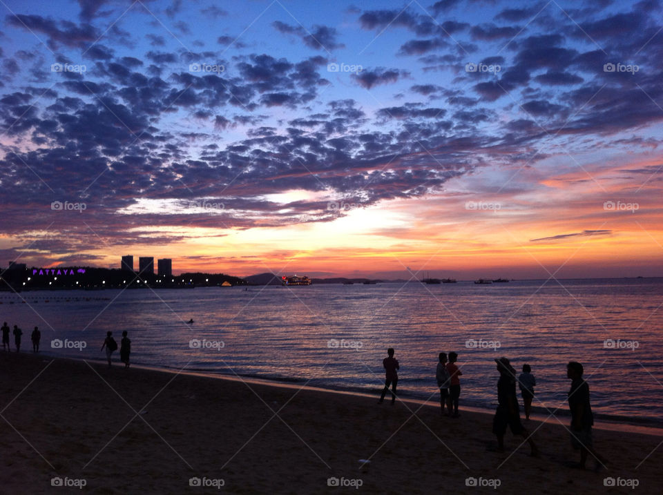 beach summer sunset thailand by jays