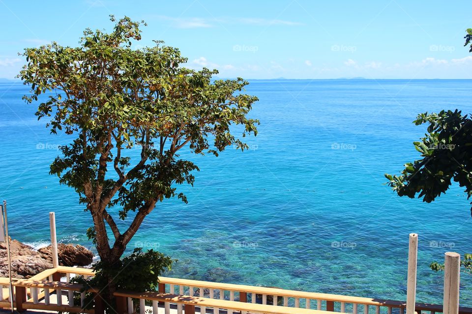 lunch ocean view of Perhentian Island Malaysia