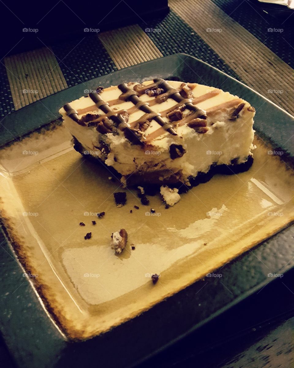 Chocolate Caramel Pecan Cheesecake
