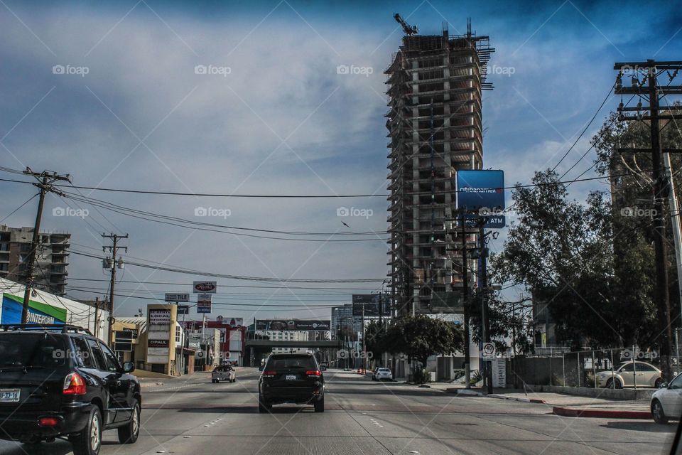 Streets of Tijuana city 