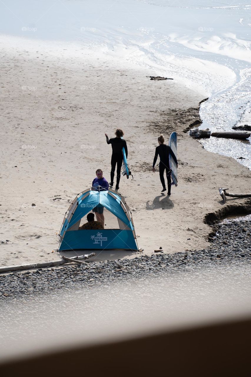 Surf session in Oregon 
