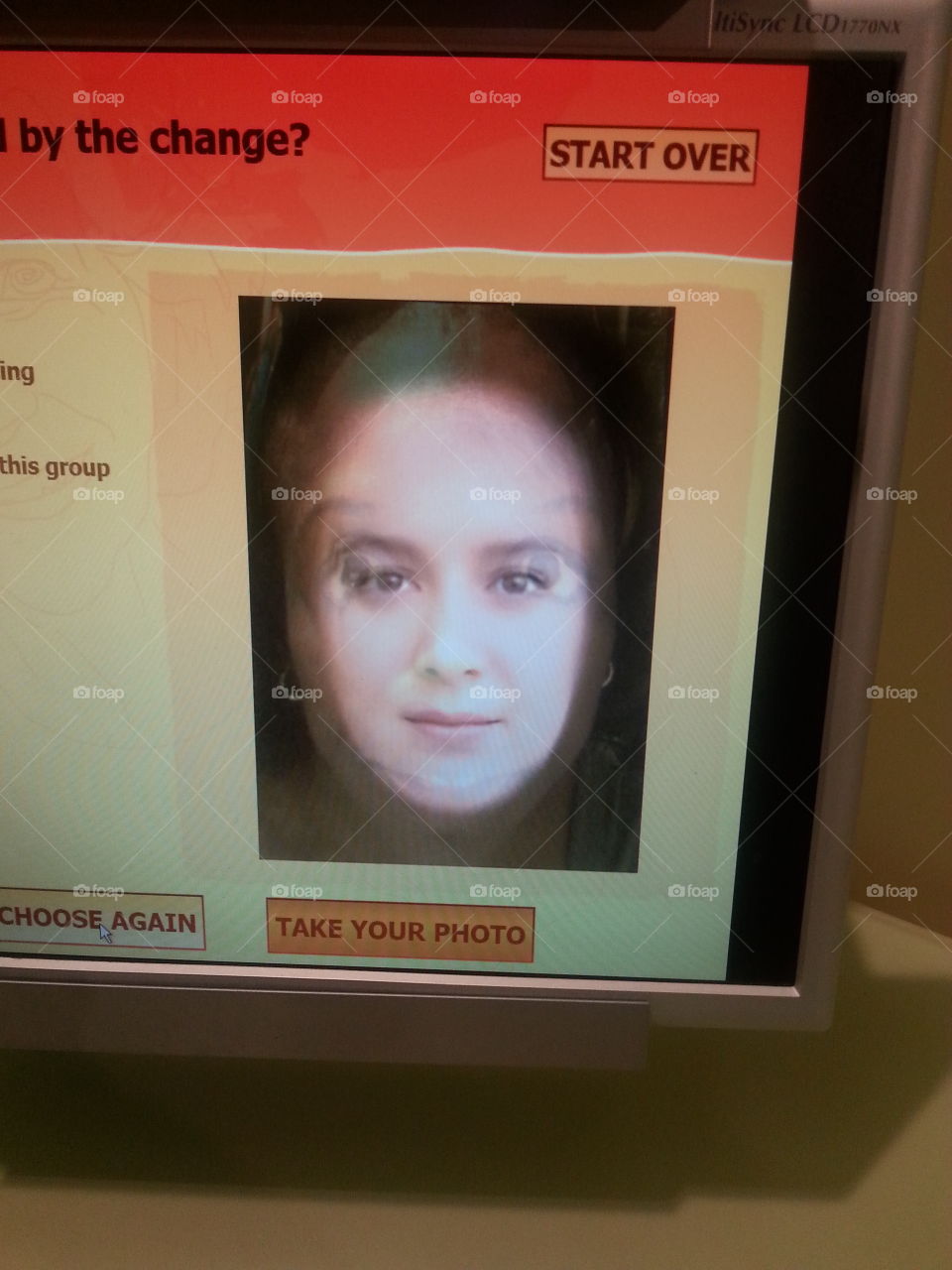 What a computer says if I were. At the Science Center,  under genes, etc. A computer stated this is what I'd look like if I were another race - Adele