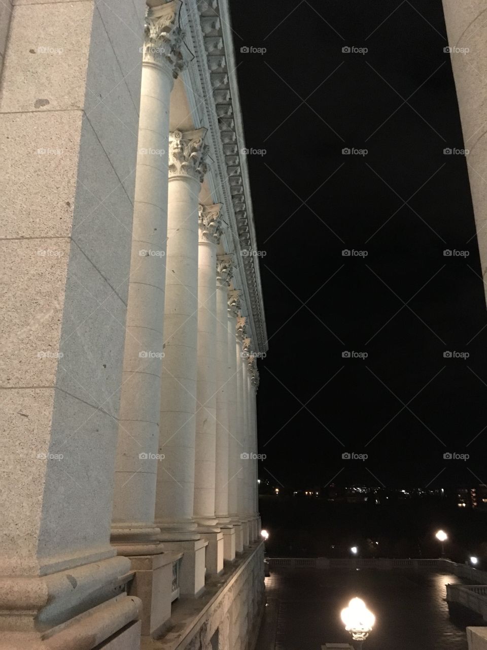 Utah Capitol columns 