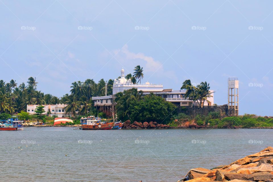 most populer beruwela island grand kechinala jumma mosque view