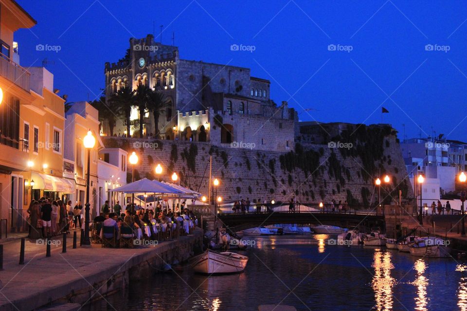 Summer nights in Menorca, small beautiful island. 