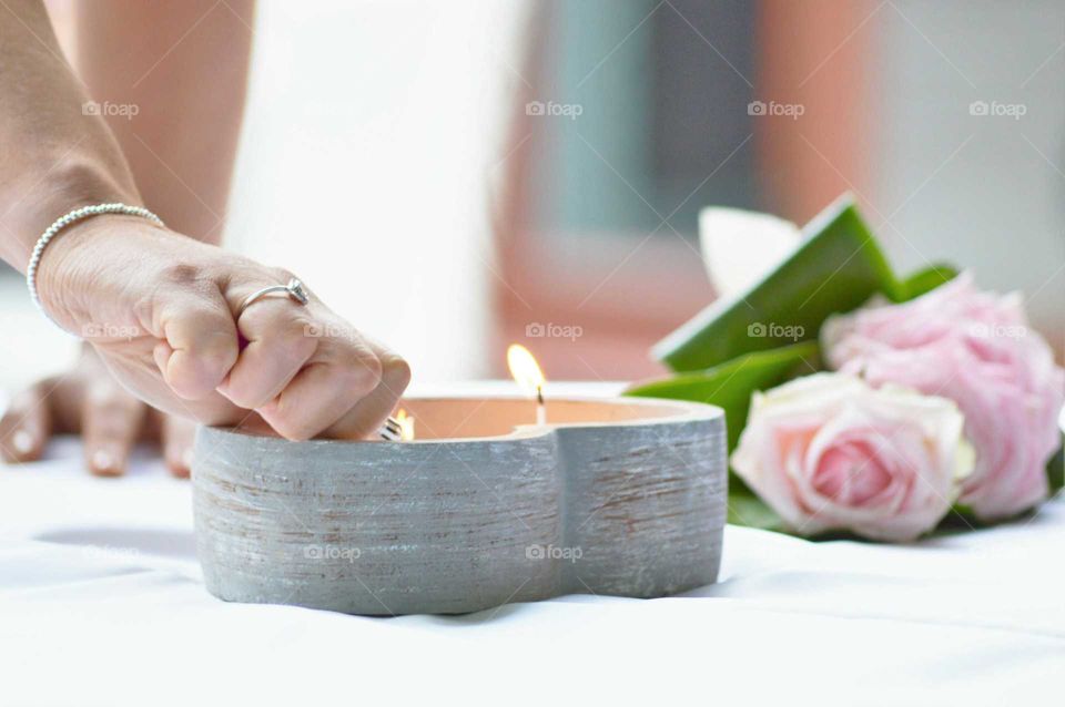 weeding candles
