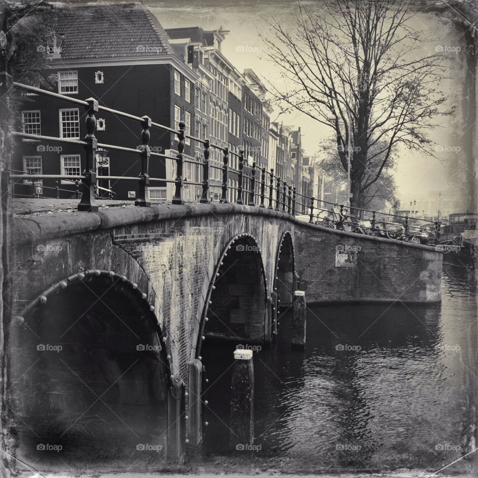 A bridge in Amsterdam, the Netherlands 