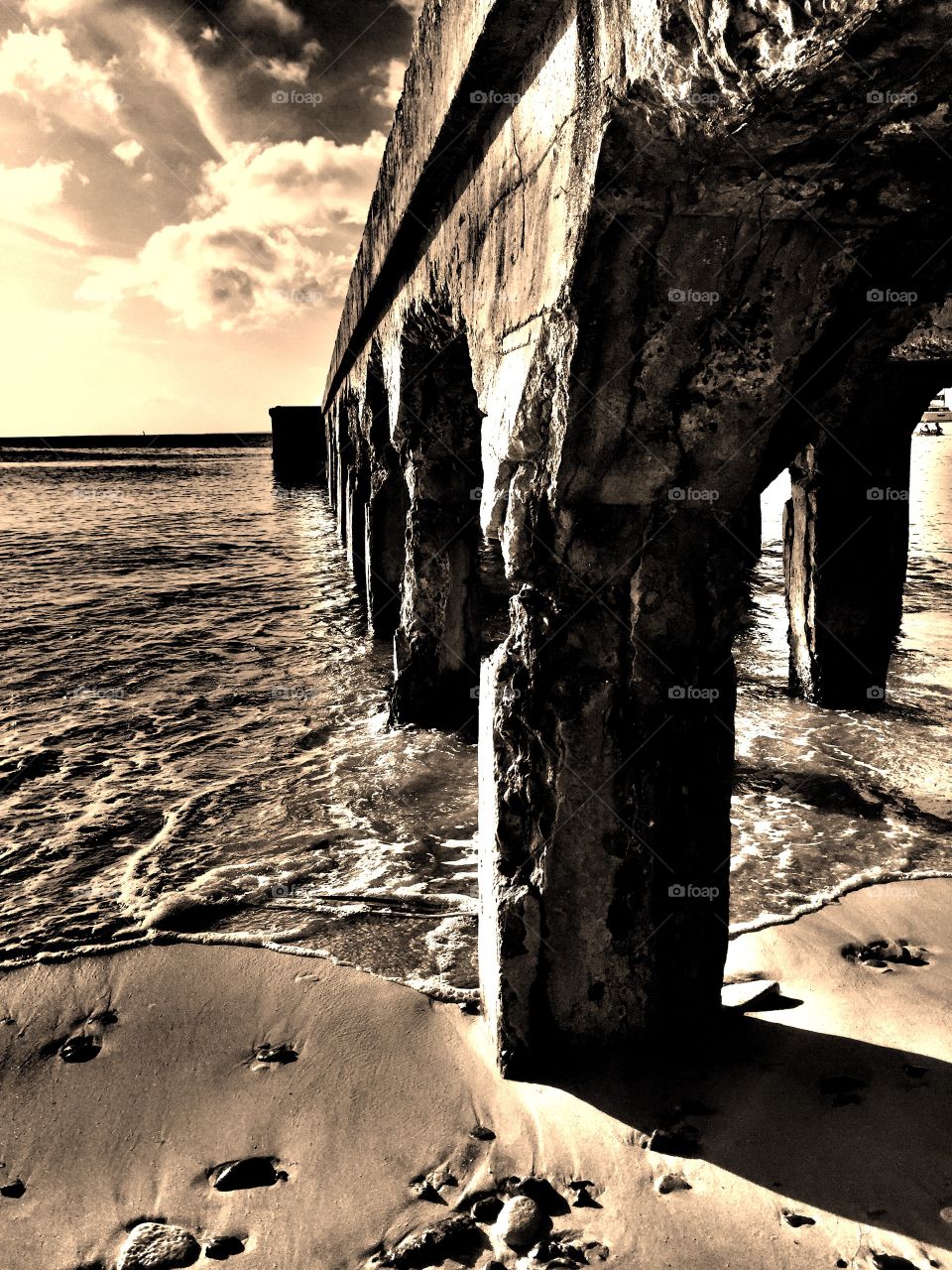 Pier In Saint Martin, Grand Case Pier, Piet Perspective, Pier Over The Water, Looking Out Across The Ocean, Caribbean Paradise, Old Oceanside Pier 