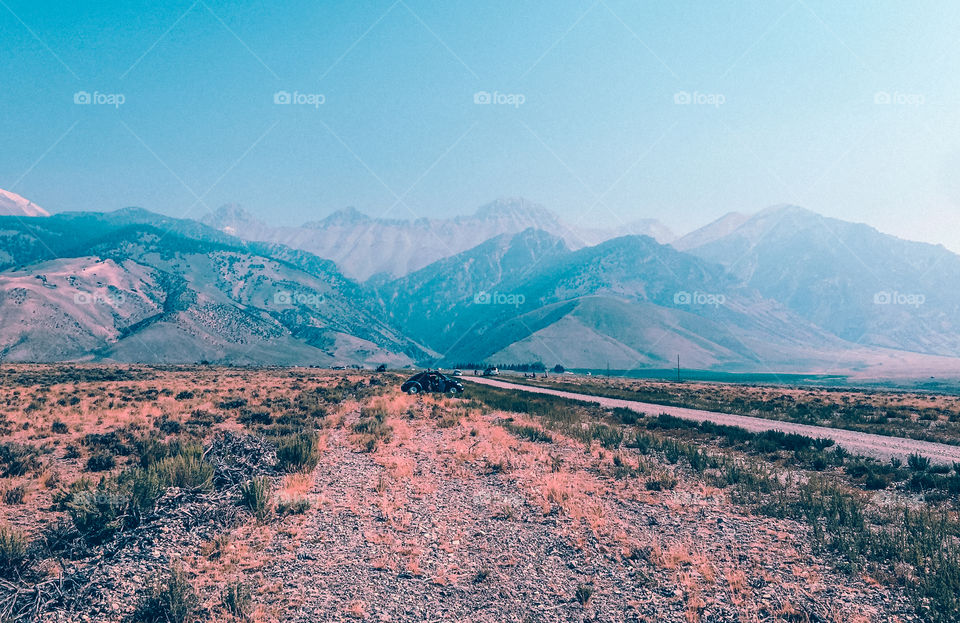 The dark zone where the total solar eclipse Idaho 