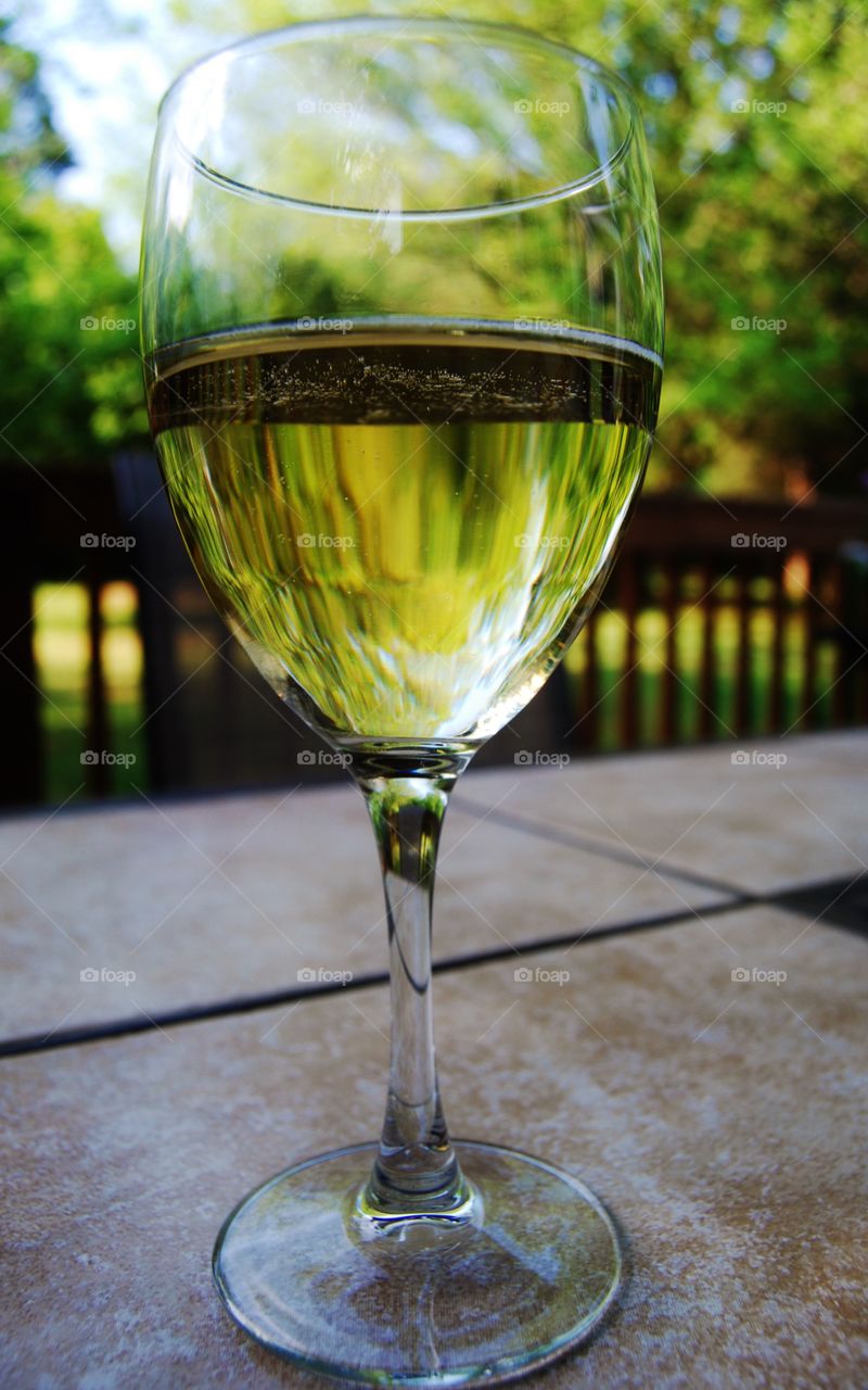 Close-up of wine glass