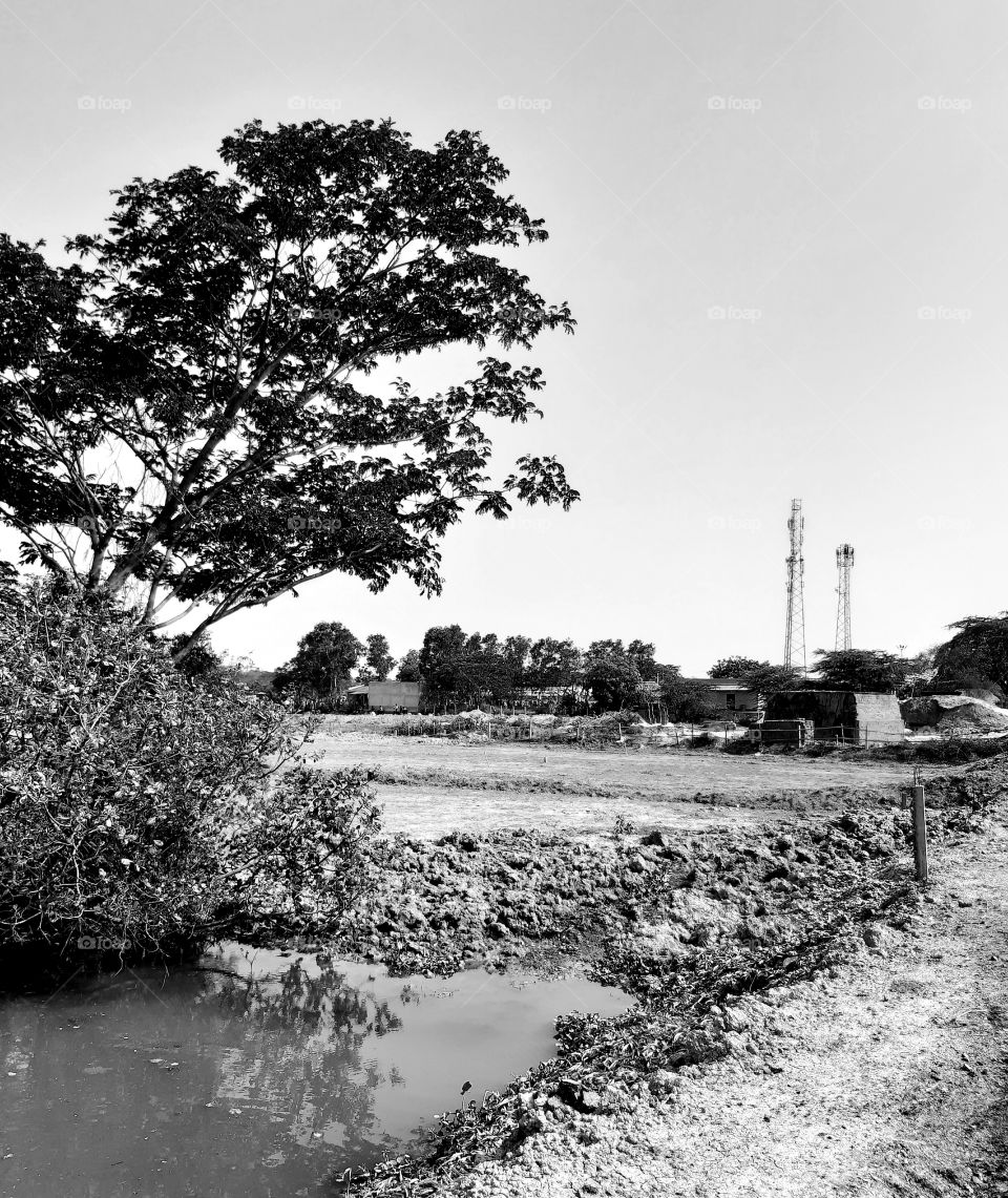 mobile towers in village in India