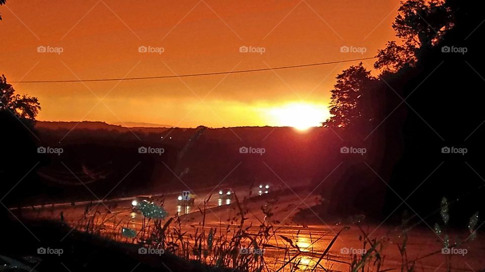 Same sunset, different view!!