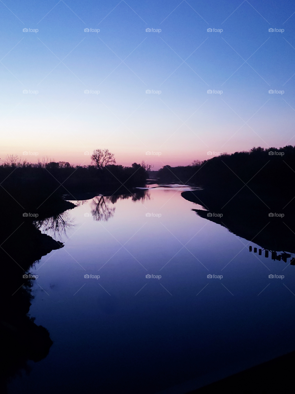 sunrise on the river
