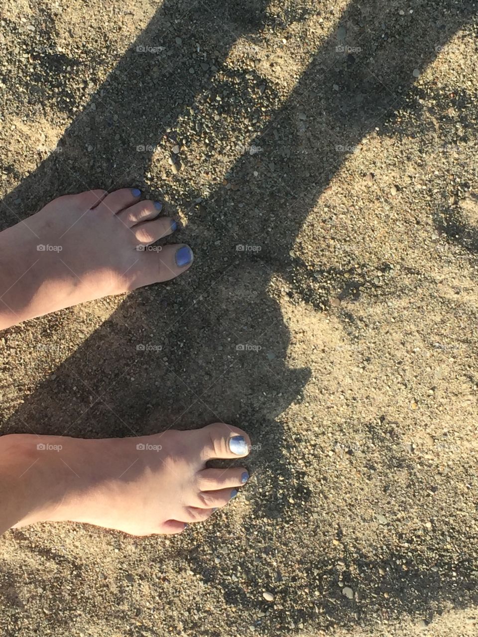 Feet on sand...