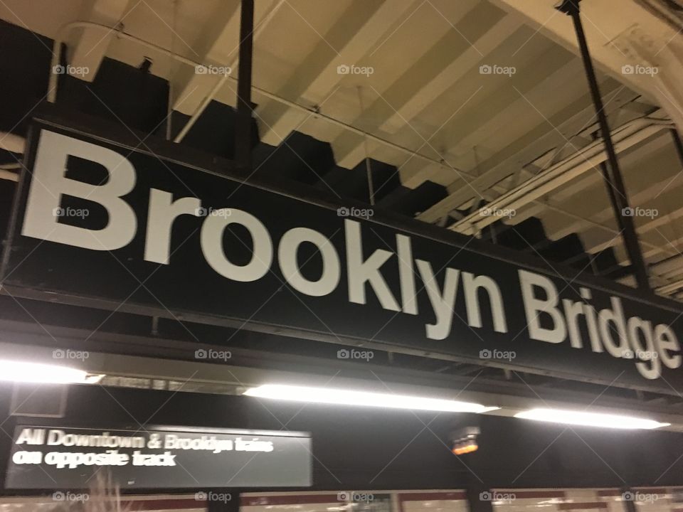 NY Subway sign