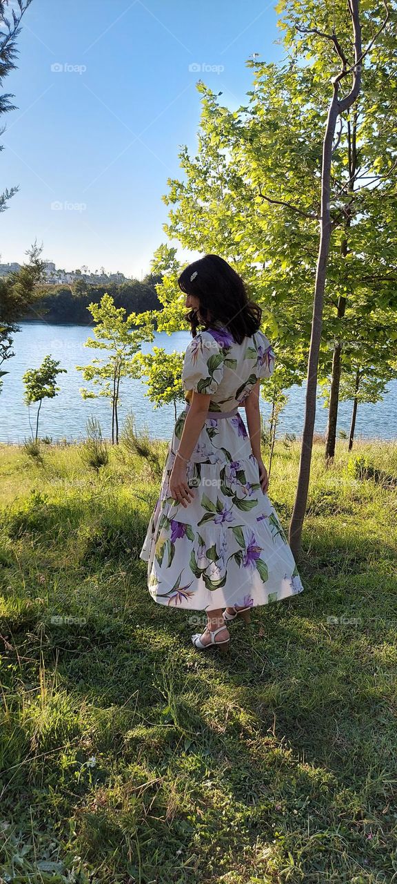 enjoying the first day of summer by the lake