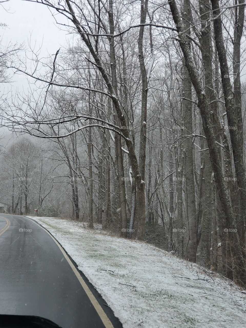 Nice drive in the snow