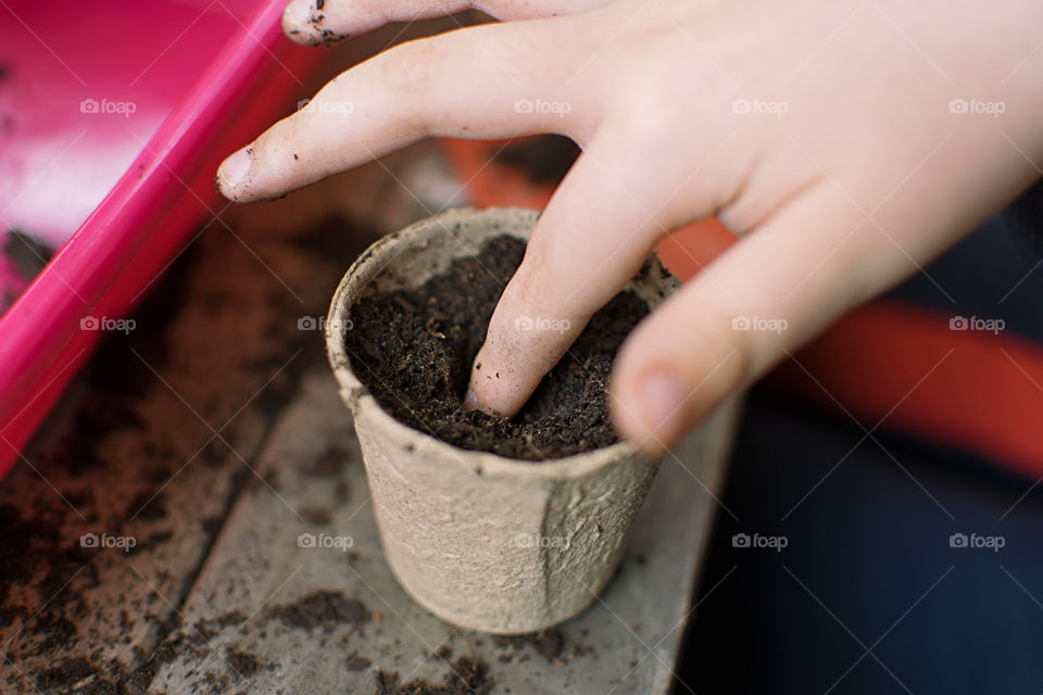 Soil, Ball Shaped, Ground, Woman, Hand