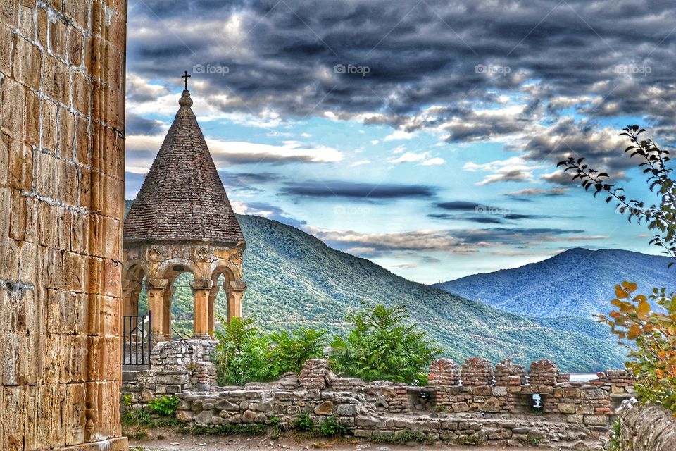 Monastery over Zhinvali