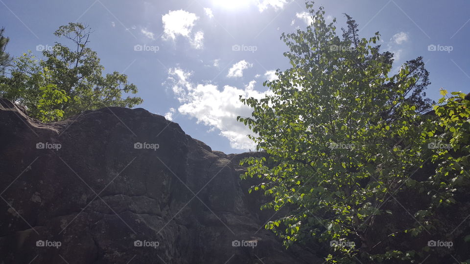 pot hole walls at interstate state park