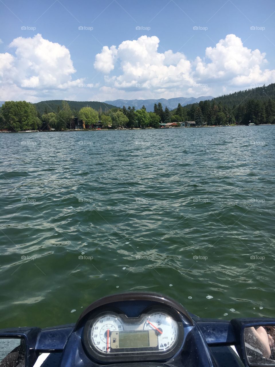 Jet ski on a lake 