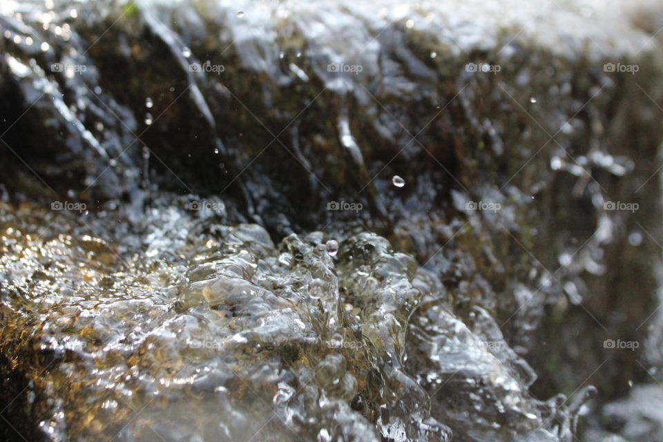 waterfall drops