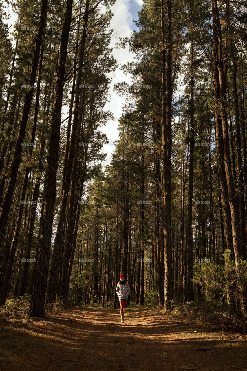 Girl in the woods of Berrima, NSW, Australia, Exploring