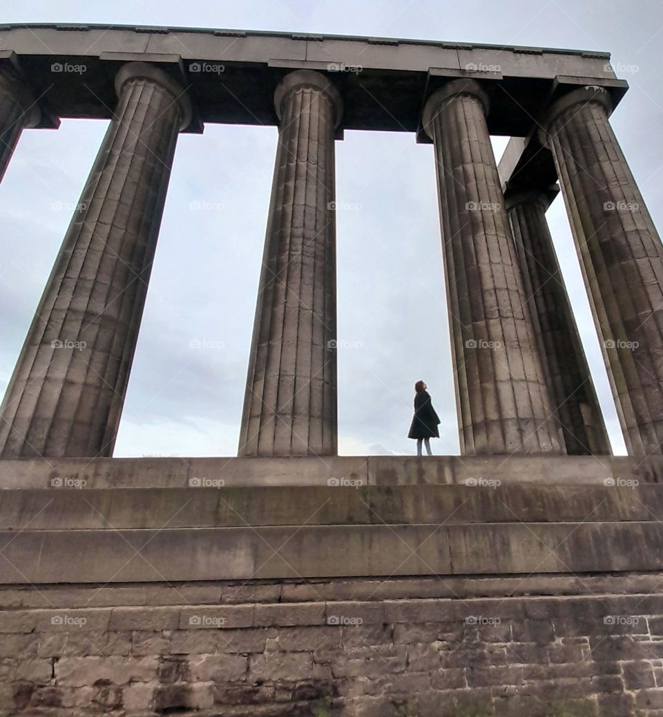 Calton hill, Scotland, UK