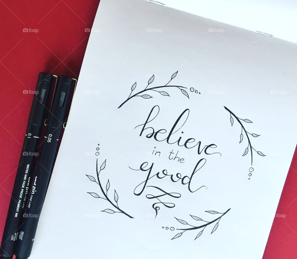 Hand lettering exercise 