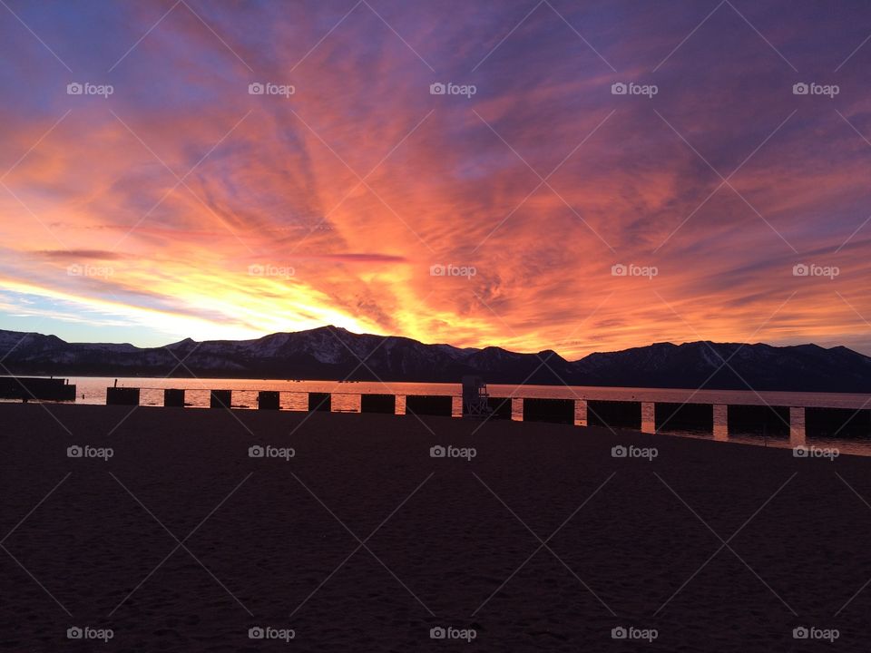 Lake Tahoe sunset