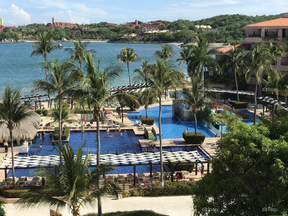 Beach pool area