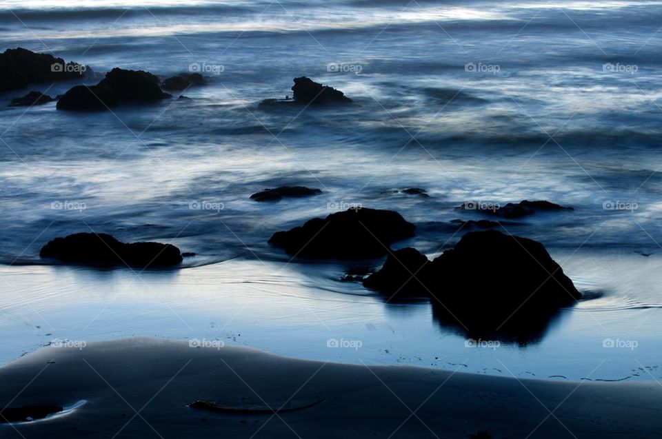 Beach at sunset