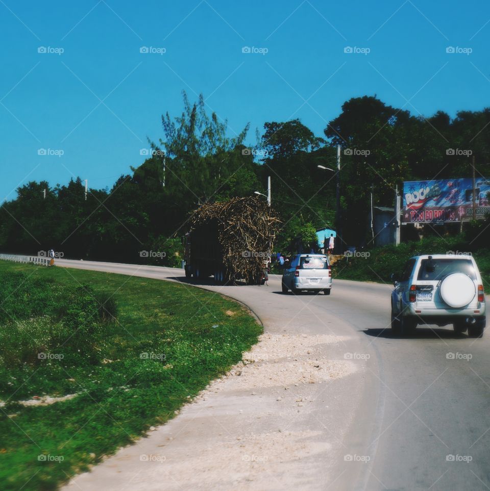 Sugarcane Truck In Jamaica