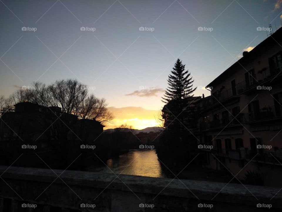 Sunset from the bridge