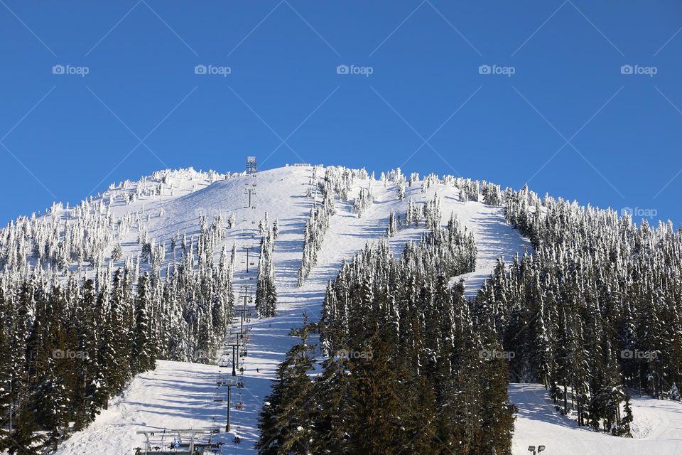 Slopes on mountain 