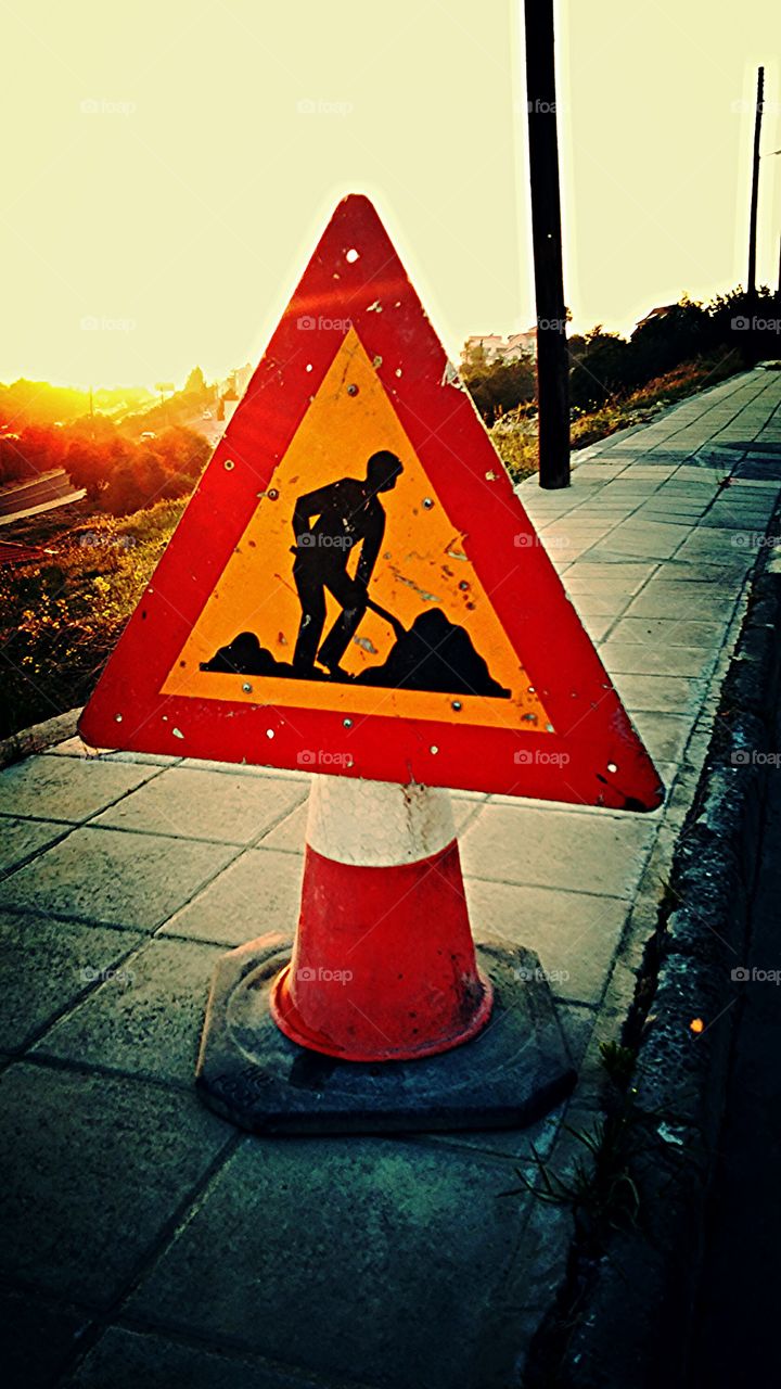 Road workers