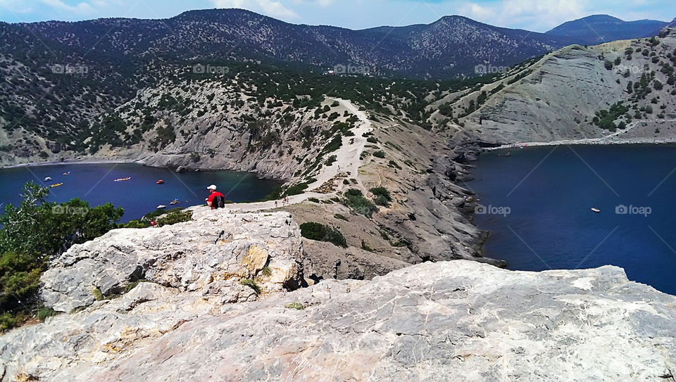 Enjoying the last summer days while hiking in the mountains 