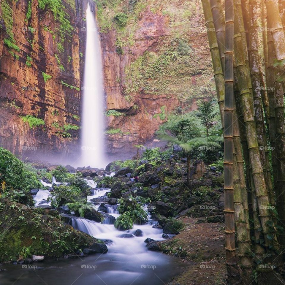 The amazing waterfall