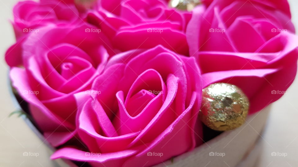 Decorative flower bouquet pink
