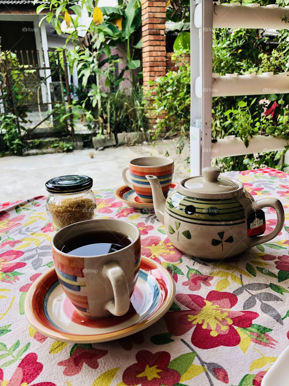Garden morning tea 