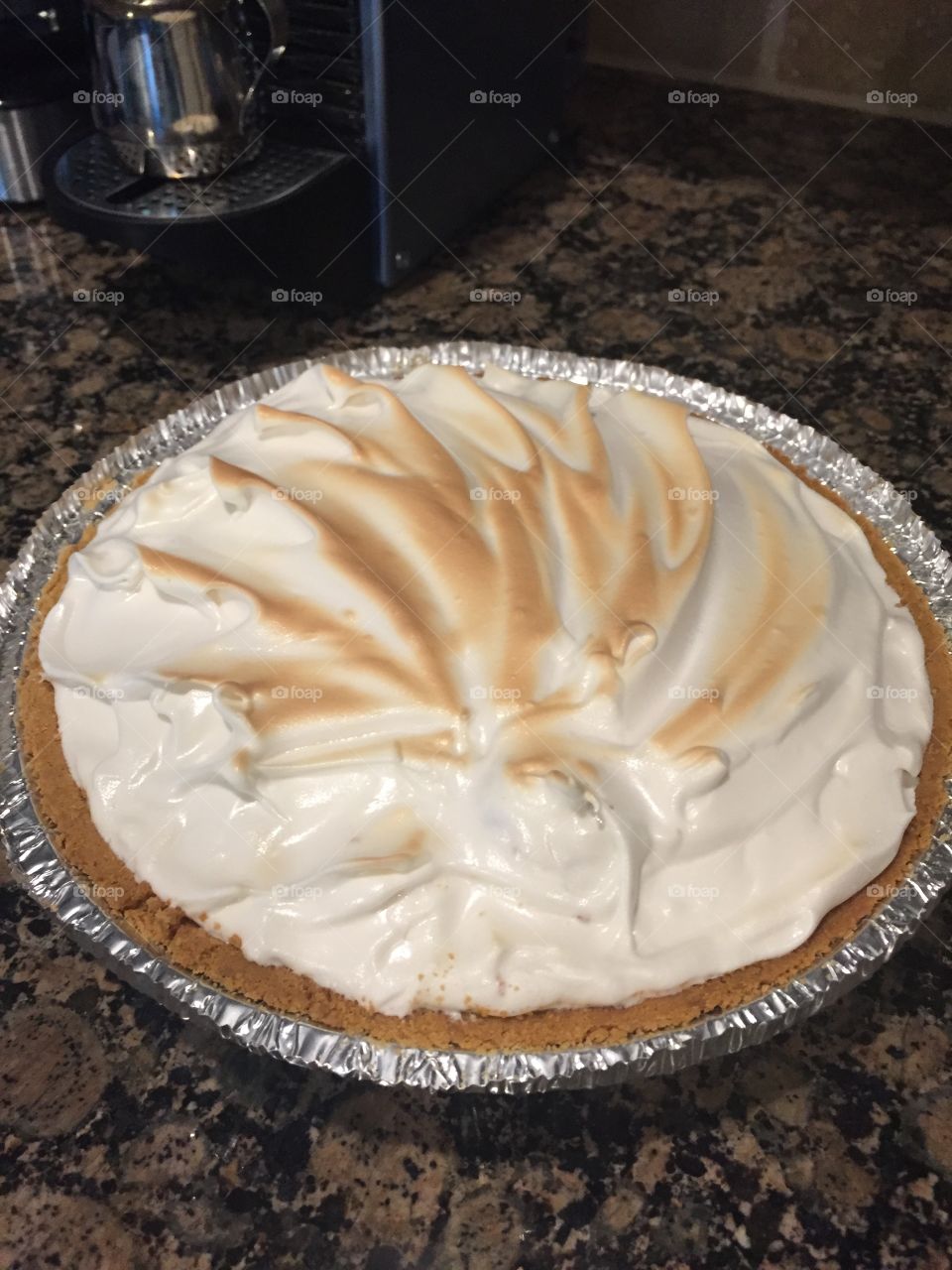 After hurricane Matthew passed through our city, we found most limes from our new lime tree on the floor. Not knowing what to do with so many of them, I decided to bake a key lime pie! I followed an online recipe. My first key lime pie ever was a success!! It was delicious! It goes to show you than when life throws you limes, you bake key lime pies! 