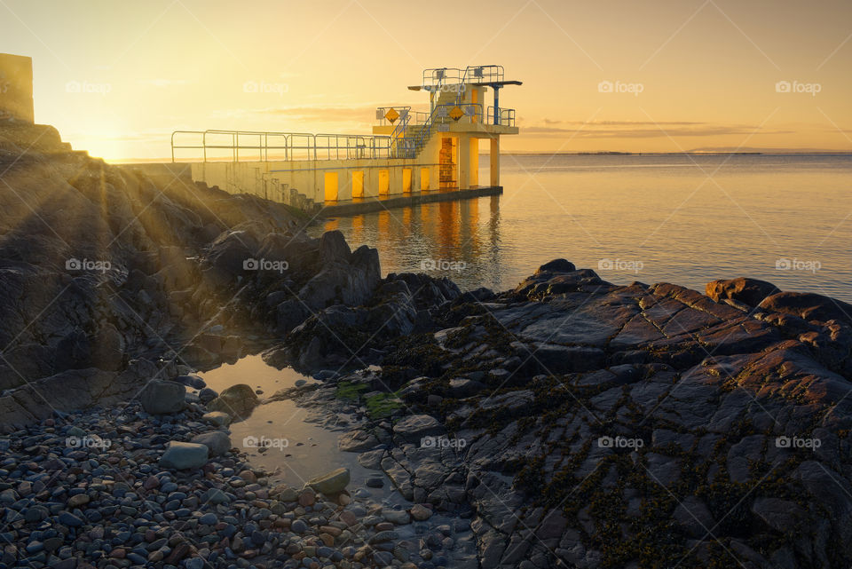 Sunrise at Blacrock diving tower