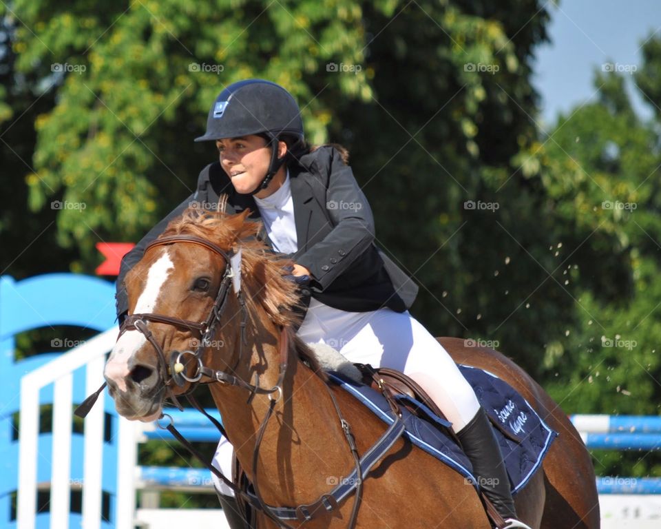 Horse, Seated, Competition, Equestrian, Race