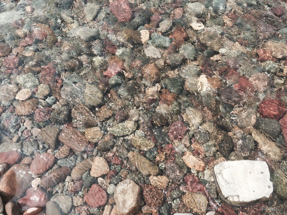 Rocks in creek 