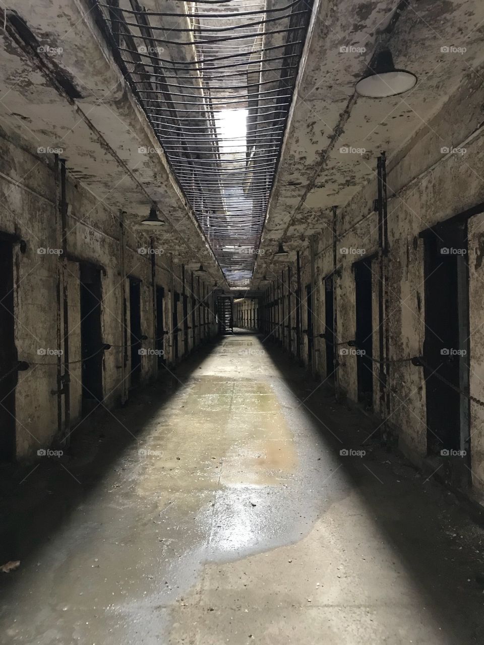 Hallway at Eastern State Penitentiary 