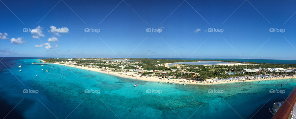 Panoramic view of Grand Turk